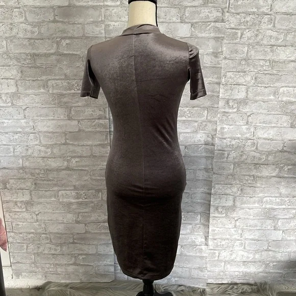 Faux Velvet Dress by Zara Sz Small - Picture 2 of 3